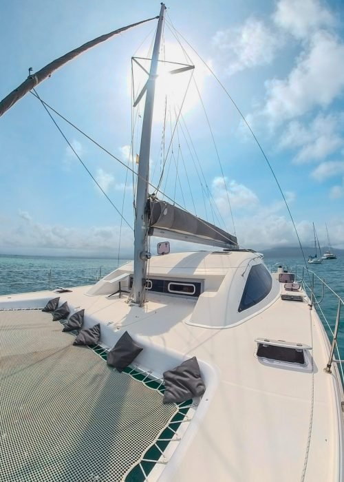 Kaya catamaran bow