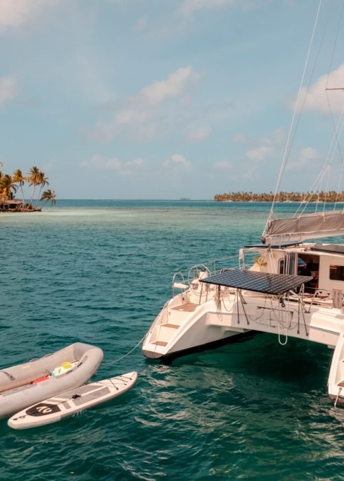 Kaya catamaran close up